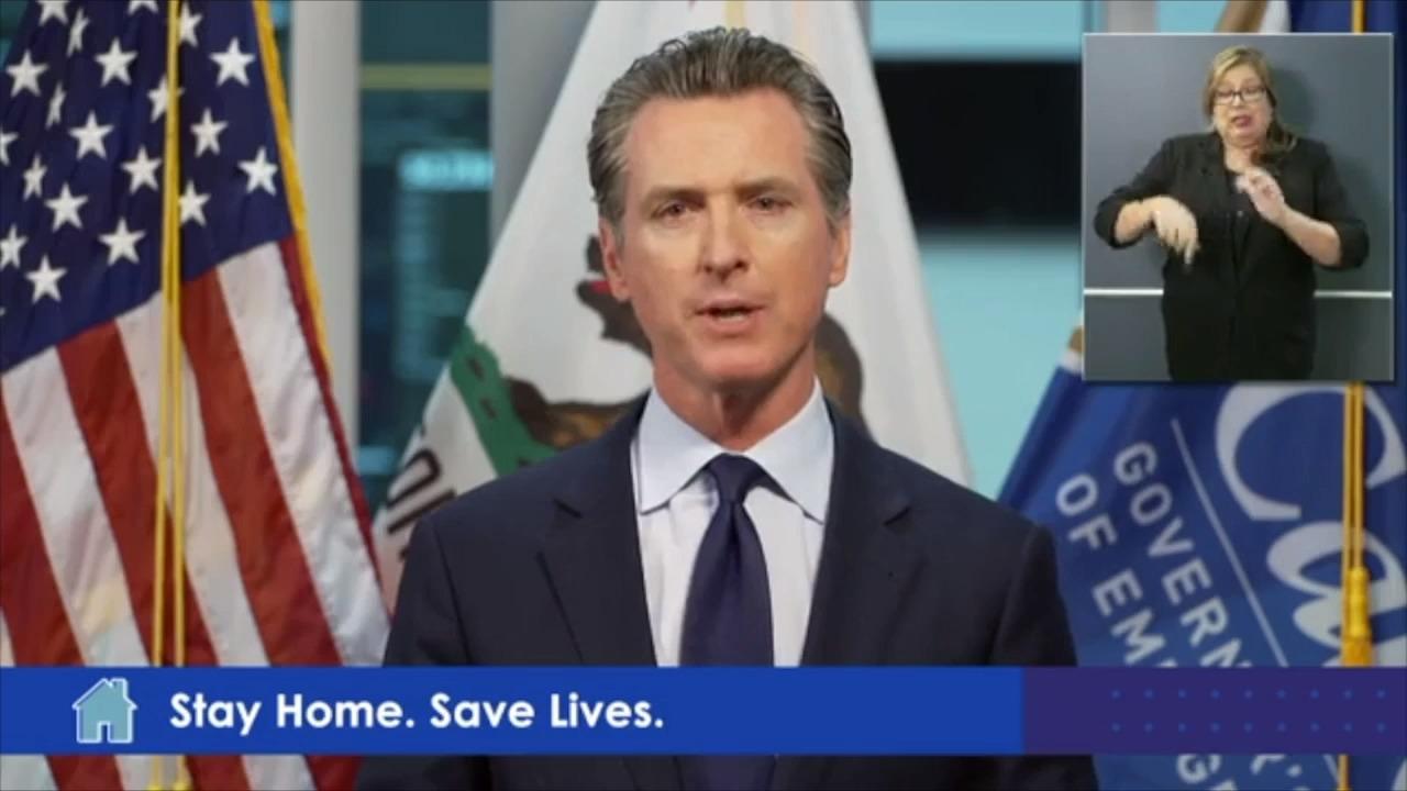 Gov. Gavin Newsom makes an announcement about workers’ comp for coronavirus claims