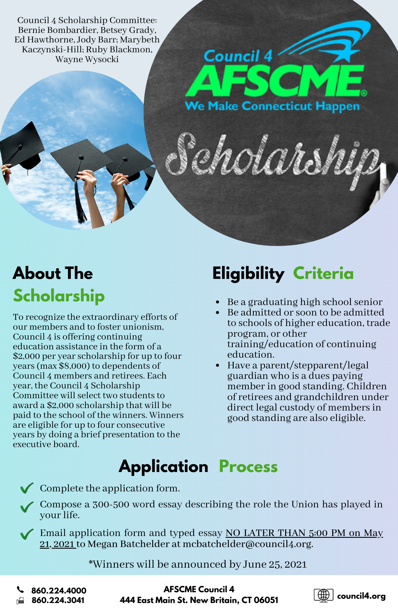 Afscme Scholarship 2025